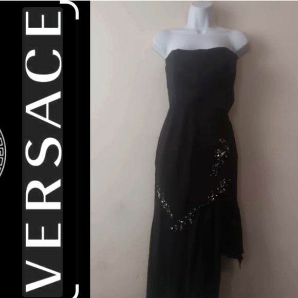 Vintage Versace Gown Asymetrical designer dress - Picture 1 of 1